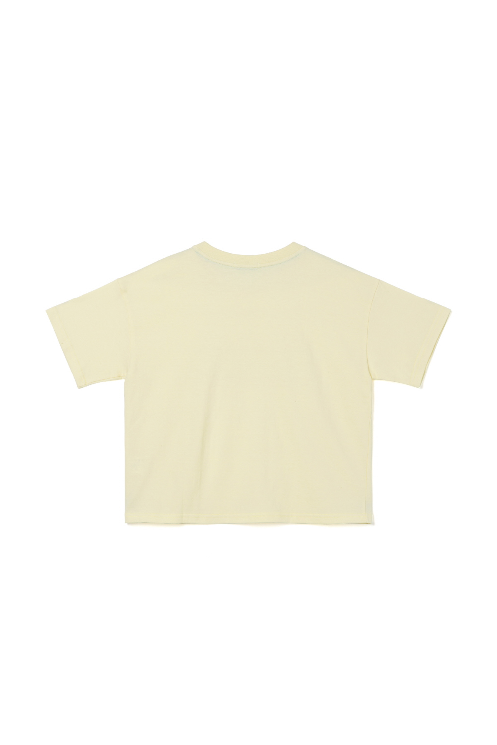 반팔 티셔츠 아이보리 색상 이미지-S1L2